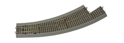 Roco 42574 - H0 - ROCO LINE Bogenweiche links 5/6 mit Bettung, 542,8 mm, 30°